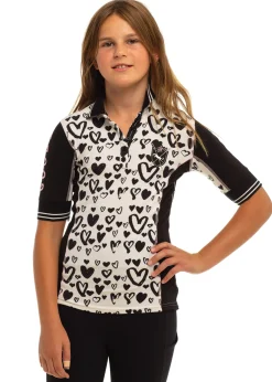 GOODE RIDER ™ Girls’ Elite Polo Shirt-Kids Kids' Casual Riding Clothes