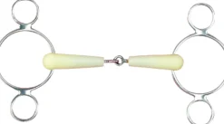 ERS Happy Mouth Bits® Jointed 2-Ring Elevator Bit- English Horse Bits