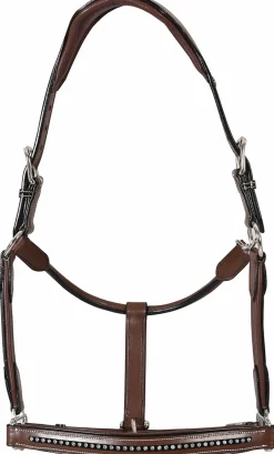 JPC EQUESTRIAN Henri de Rivel Padded Leather Crystal Halter- Halters