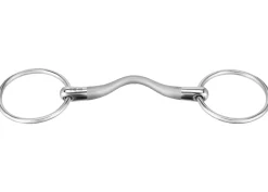 GEM-HERM SPRENGER Herm Sprenger® Satinox Mullen Mouth Loose Ring Bit with 14mm Mouth- English Horse Bits
