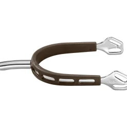 GEM-HERM SPRENGER Herm Sprenger® Ultra Fit Brown Grip Small Round Rowel Spurs- Spurs & Spur Straps|Spurs & Spur Straps