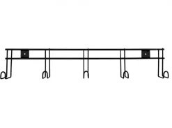 SHILOH STABLES TACK 5-Hook Wall-Mount Tack Bar- Stable Hardware