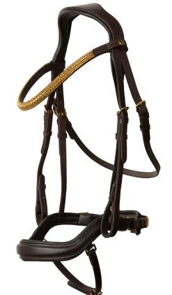 EQUINAVIA Horze Highbury Anatomical Crystal Dressage Bridle- English Bridles