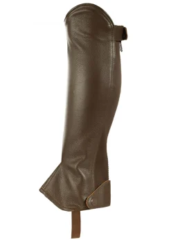 EQUINAVIA Horze Kids’ Synthetic Leather Half Chaps with Elastic-Kids Half Chaps|Kids' Half Chaps