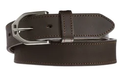 CUEROS SANTA CRUZ IconEQ™ Ladies’ Stirrup Buckle Topstitch Belt- Belts