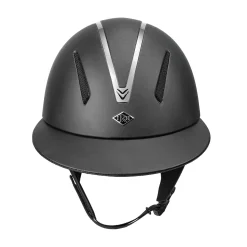INT RIDING HELMET IRH® F1 Wide Brim Helmet with Leather Finish- Riding Helmets|Riding Helmets