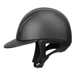 INT RIDING HELMET IRH® F1 Wide Brim Helmet with Leather Finish- Riding Helmets|Riding Helmets