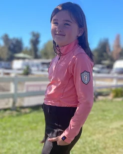 TOKLAT ORIGINALS Irideon® Kids’ Thermaluxe Quarter-Zip Top-Kids Kids' Casual Riding Clothes