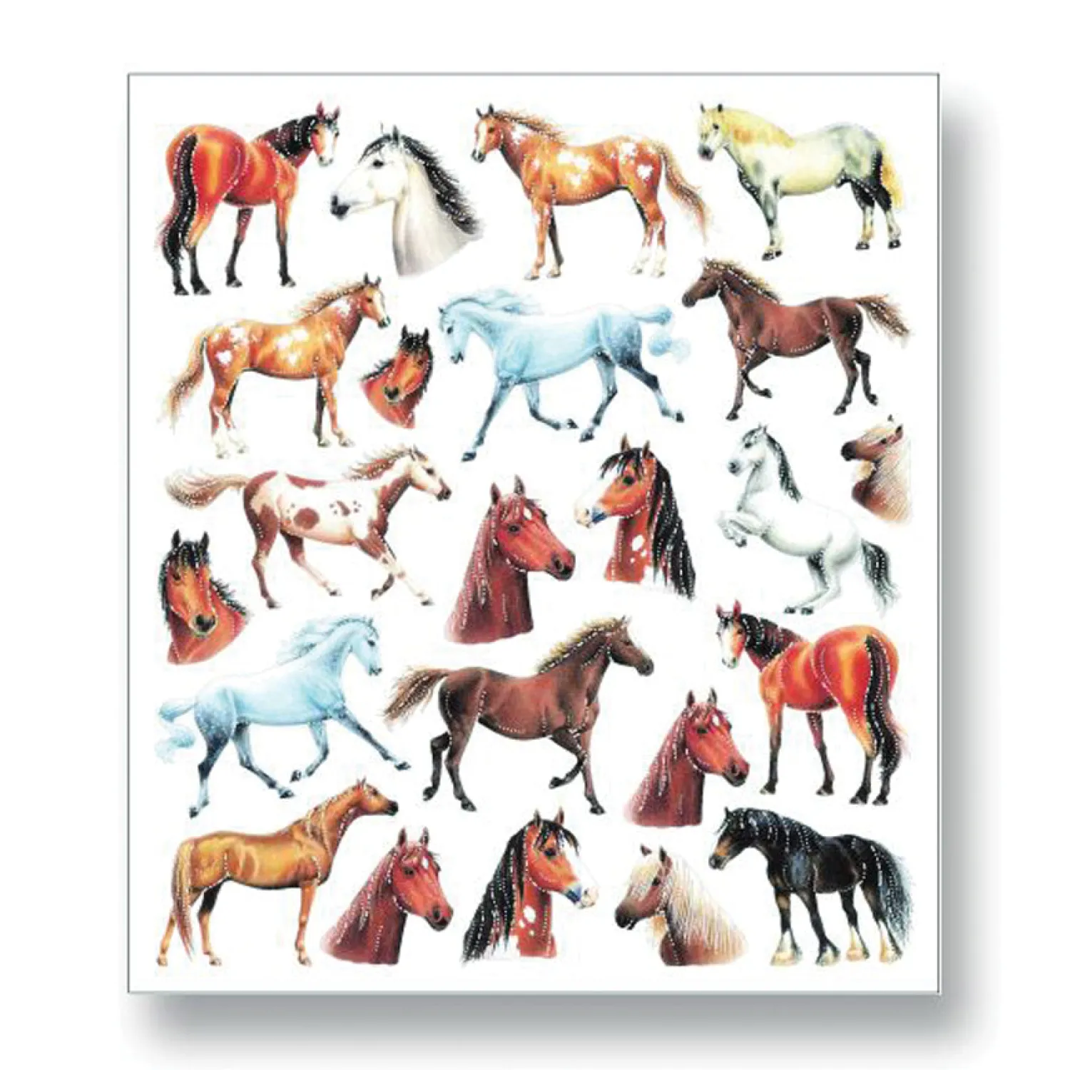 KELLEY AND COMPANY Colorful Horse Stickers-Kids Gifts|Home Décor