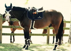 KENTUCKY HORSEWEAR Vegan Sheepskin Stud Girth- Girths & Accessories