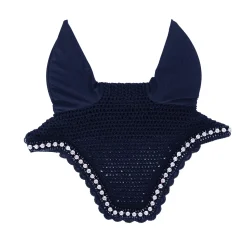 KENTUCKY HORSEWEAR Wellington Big Stone & Pearl Fly Veil- Ear Bonnets|Ear Bonnets