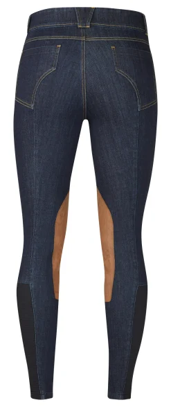 KERRITS ® Ladies’ Stretch Denim Knee-Patch Breech- Knee Patch Breeches