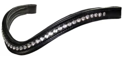 KL SELECT Prix Curved Crystal Browband- Bridle Parts & Accessories