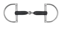 WEATHERBEETA Korsteel® Jointed Rubber Hunter D-Ring Bit- English Horse Bits