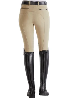 SUPERHOUSE Ladies’ Wellesley Classic Piped Knee-Patch Breech- Knee Patch Breeches