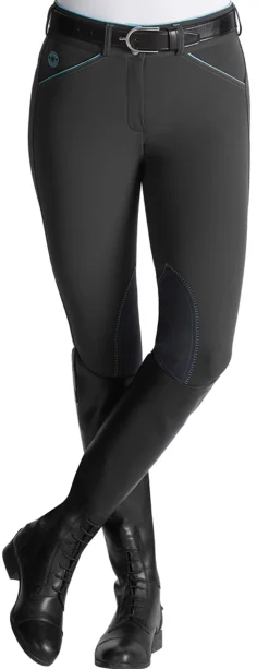 SUPERHOUSE Ladies’ Wellesley Classic Piped Knee-Patch Breech- Knee Patch Breeches