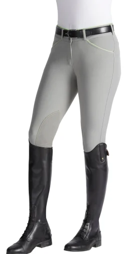 SUPERHOUSE Ladies’ Wellesley Classic Piped Knee-Patch Breech- Knee Patch Breeches