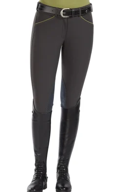 SUPERHOUSE Ladies’ Wellesley Piped Knee-Patch Breech- Knee Patch Breeches