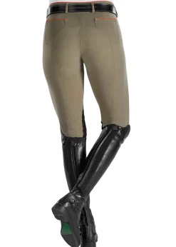 SUPERHOUSE Ladies’ Wellesley Piped Knee-Patch Breech- Knee Patch Breeches