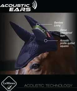 HORSE HEALTH TRADE LeMieux® Acoustic Pro Fly Hood- Ear Bonnets|Ear Bonnets