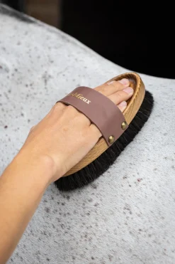 HORSE HEALTH TRADE LeMieux® Artisan Lambswool Body Brush- Brushes & Hoof Picks