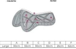 HORSE HEALTH TRADE LeMieux® X-Grip Half Pad- Half Pads