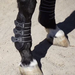 MAJYK EQUIPE ® Leather Jump Boots with Removable Impact Liners (Snap Closure)- Horse Boots