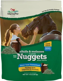 ANIMAL HEALTH INT Manna Pro® Bite-Size Nuggets - 4 lb- Horse Treats|Horse Treats