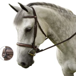 INT RIDING HELMET Marcel Toulouse Platinum Liza Hunter Derby Bridle- English Bridles