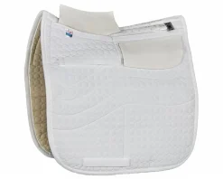 WORLD EQUSTRN BRNDS Mattes Dressage Square Quilt Only Correction Pad with Pockets for Shims- Dressage Pads|Close Contact Saddle Pads