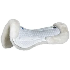 WORLD EQUSTRN BRNDS Mattes Sheepskin Rolled Back Pad- Half Pads