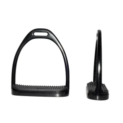PARTRADE Metalab Aluminum Fillis Stirrups with Black Footpads- Stirrup Irons