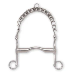 PARTRADE Metalab Weymouth Bit -Thick Low Port- English Horse Bits