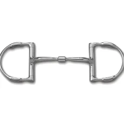 TOKLAT ORIGINALS Myler Barrel Dee Comfort Snaffle Bit with Hooks MB 01- English Horse Bits