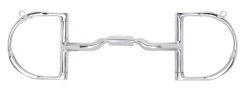 TOKLAT ORIGINALS Myler® Low Port Medium D-Ring MB 04 with Hooks- English Horse Bits