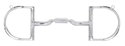 TOKLAT ORIGINALS Myler® Low Port Medium D-Ring MB 04 with Hooks- English Horse Bits