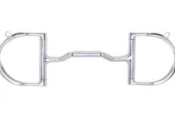 TOKLAT ORIGINALS Myler® Mullen Barrel Low Port Pony Dee Ring MB 36 with Hooks- English Horse Bits