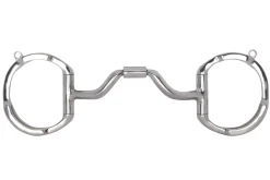 TOKLAT ORIGINALS Myler® Ported Barrel Eggbutt MB 33 with Hooks- English Horse Bits