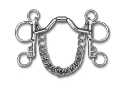 TOKLAT ORIGINALS Myler® Ported Barrel Pelham MB 33- English Horse Bits