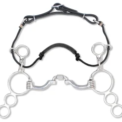 TOKLAT ORIGINALS Myler® 3-Ring Combination Bit Correctional Ported Barrel 41PB- English Horse Bits