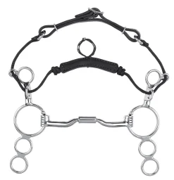 TOKLAT ORIGINALS Myler® 3-Ring Combo Low Port Comfort Snaffle MB 04- English Horse Bits