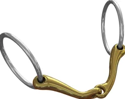 METLAR/NEUE SCHULE Neue Schule Demi Anky Loose Ring Bit - 14 mm mouth; 70 mm rings- English Horse Bits