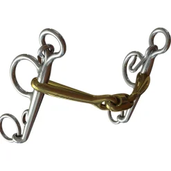 METLAR/NEUE SCHULE Neue Schule Pony Tranz Angled Lozenge Pelham - 10mm mouth; 5cm shanks- English Horse Bits
