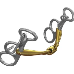 METLAR/NEUE SCHULE Neue Schule Pony Tranz Angled Lozenge Butterfly Pelham - 10 mm mouth; 5 cm shanks- English Horse Bits