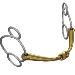 METLAR/NEUE SCHULE Neue Schule Tranz Angled Lozenge Universal Bit - 16 mm mouth- English Horse Bits