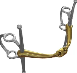 METLAR/NEUE SCHULE Neue Schule Tranz Angled Lozenge Nelson Running Lever Bit - 16 mm mouth- English Horse Bits