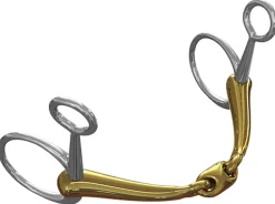 METLAR/NEUE SCHULE Neue Schule Tranz Angled Lozenge Boucher Bit - 16 mm mouth- English Horse Bits