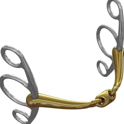 METLAR/NEUE SCHULE Neue Schule Tranz Angled Lozenge Jumper Bit - 16 mm mouth- English Horse Bits
