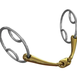 METLAR/NEUE SCHULE Neue Schule Tranz Angled Lozenge Beval Bit - 14 mm mouth; 70 mm rings- English Horse Bits