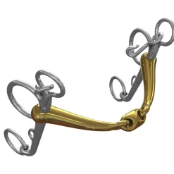 METLAR/NEUE SCHULE Neue Schule Tranz Angled Lozenge Pelham Bit - 16 mm mouth; 7 cm shanks- English Horse Bits